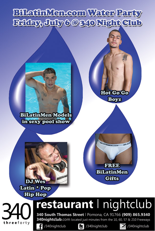 Water BiLatinMen Water Party @ Club 340